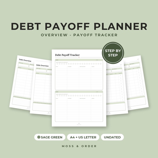 Debt payoff planner printable